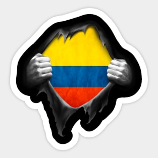 Colombia Flag. Proud Colombian Sticker